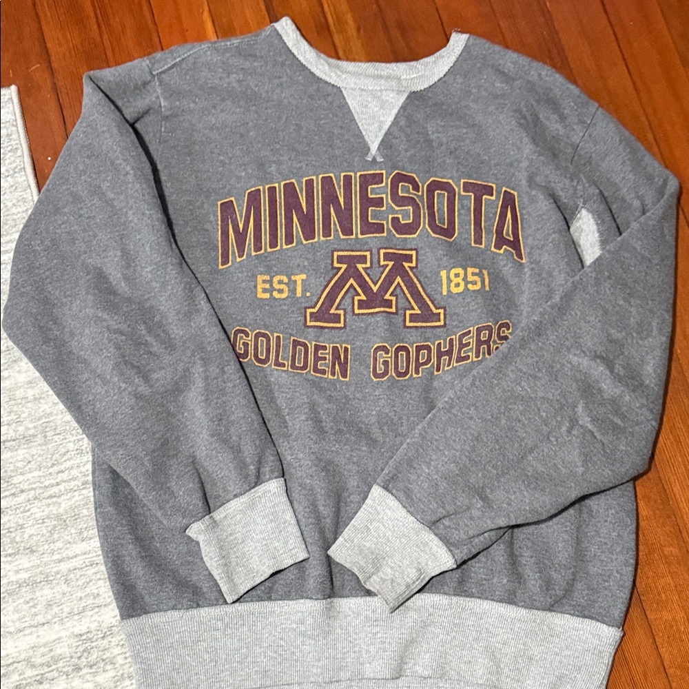 Champion Minnesota Golden Gophers Gray Crewneck Sweater